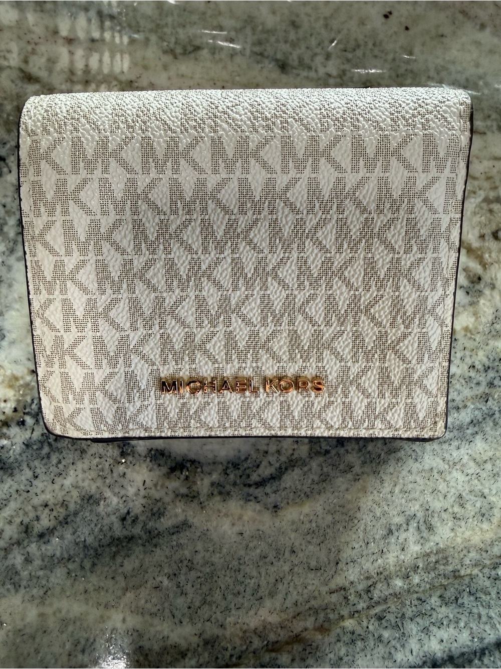 Michael Kors Signature Logo Compact Wallet